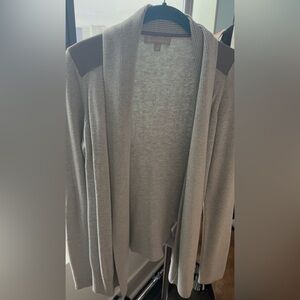 Banana Republic Gray Open-Front Cardigan